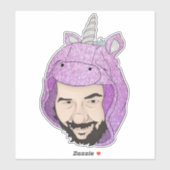 Groot 8 x 8 inch vinylsticker met aangepaste snede sticker (Vel)