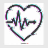 Groot 8 x 8 inch vinylsticker met aangepaste snede sticker (Vel)