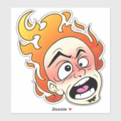 Groot 8 x 8 inch vinylsticker met aangepaste snede sticker (Vel)