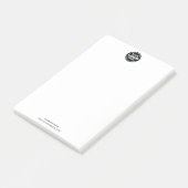 Groot aangepast logo bedrijf post-it® notes (Schuin)