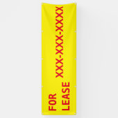 Groot aanpassen voor pacht onroerend goed spandoek (Verticaal)