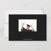 Groot aantal zwart - 3x5 Afstuderen aankondiging (Achterkant)