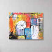 Groot Abstract Acryl Schilderij Canvas Afdruk (Voorkant)