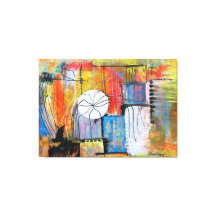 Groot Abstract Acryl Schilderij