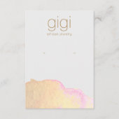 Groot Abstract beeldscherm met Gold Waterverf Informatiekaartje (Voorkant)