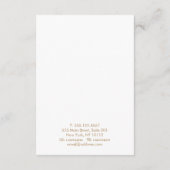 Groot Abstract beeldscherm met Gold Waterverf Informatiekaartje (Achterkant)