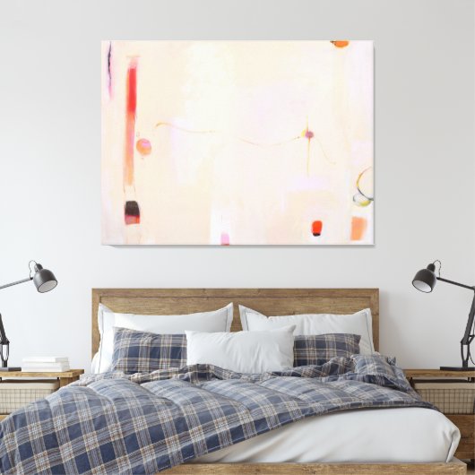 Groot Abstract schilderij van Maura Reed Canvas Afdruk (Insitu (Slaapkamer))