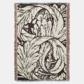 Groot Acanthusblad Deken (Voorkant Verticaal)