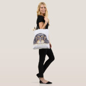 Groot afdrukTas met Puppy Max van de Cavalier Tote Bag (Op model)