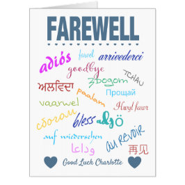 Groot afscheid van vertrek