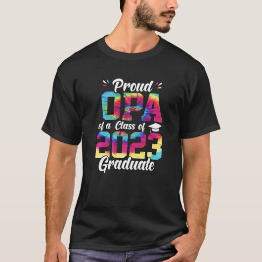 Groot Afstuderen Opa 2023 Afstuderen klasse van T-shirt (Voorkant)