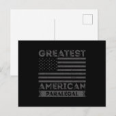 Groot-Amerikaans paralegal Gift USA Briefkaart (Voorkant / Achterkant)