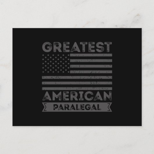 Groot-Amerikaans paralegal Gift USA Briefkaart (Voorkant)