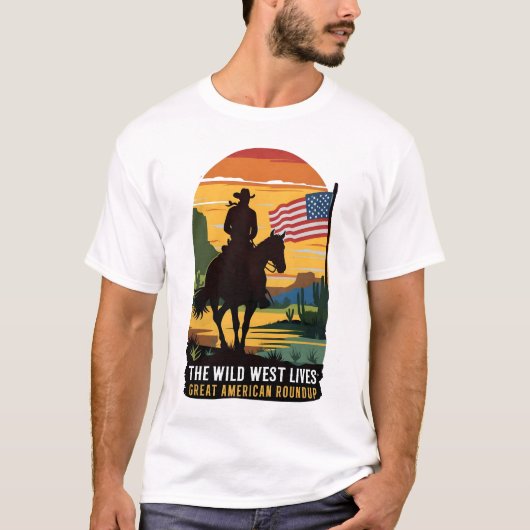 Groot Amerikaans roundup shirt, western shirt (Voorkant)