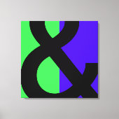 Groot Ampersand-symbool Canvas Afdruk (Voorkant)