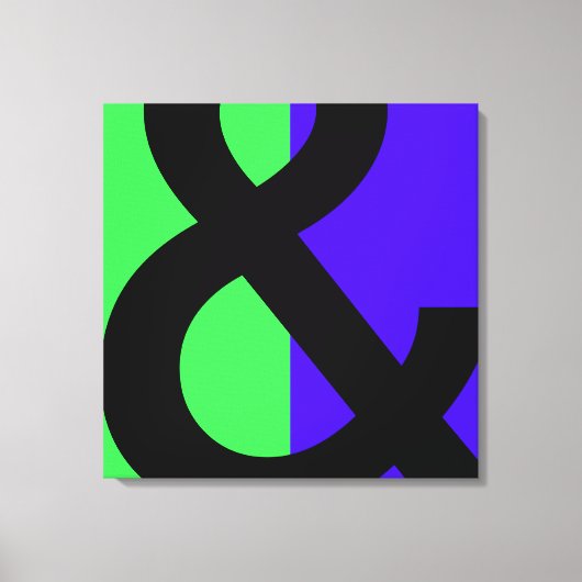 Groot Ampersand-symbool Canvas Afdruk (Voorkant)