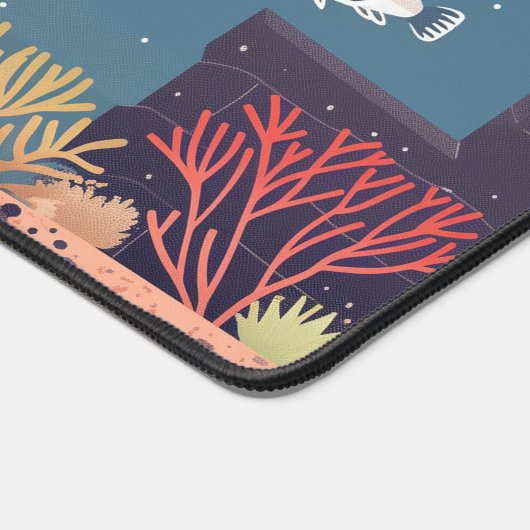 Groot aquarium bureaumat (Hoek)