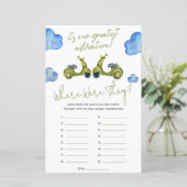 Groot avontuur, scooter, Vrijgezellenfeest game (Staand voorkant)