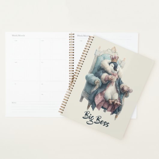 Groot-Baas Winter Pinguïn Ontwerp Planner (Display)