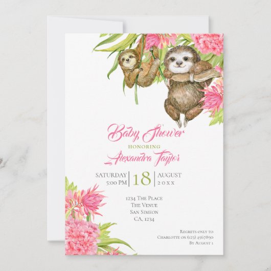 Groot Baby shower op maat Kaart (Voorkant)