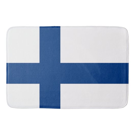 Groot badmat met Finse vlag (Voorkant)