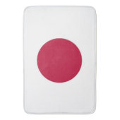 Groot badmat met Japanse vlag (Voorkant Verticaal)