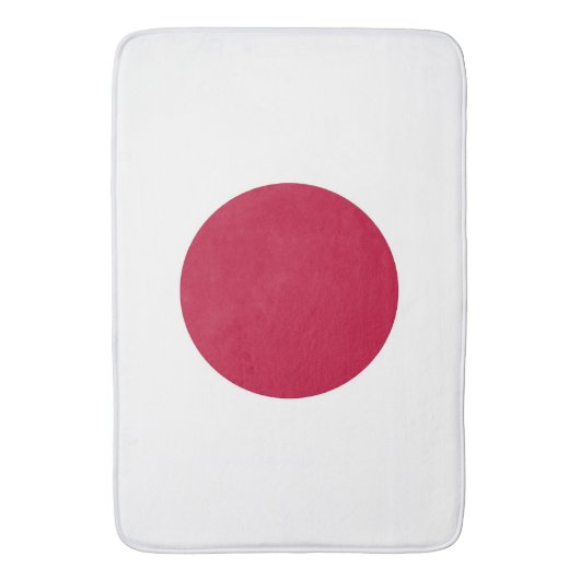 Groot badmat met Japanse vlag (Voorkant Verticaal)