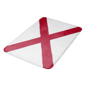 Groot badmat met vlag van Alabama, VS (Gekanteld)