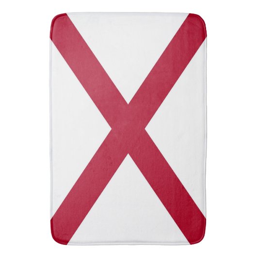 Groot badmat met vlag van Alabama, VS (Voorkant Verticaal)