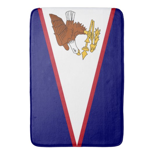 Groot badmat met vlag van Amerikaans Samoa, Vereni (Voorkant Verticaal)