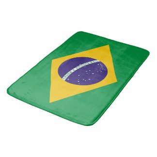 Groot badmat met vlag van Brazilië