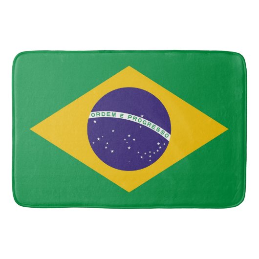 Groot badmat met vlag van Brazilië (Voorkant)