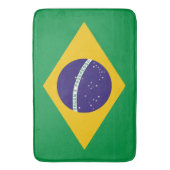 Groot badmat met vlag van Brazilië (Voorkant Verticaal)