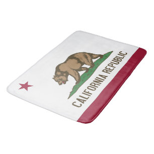 Groot badmat met vlag van Californië, VS