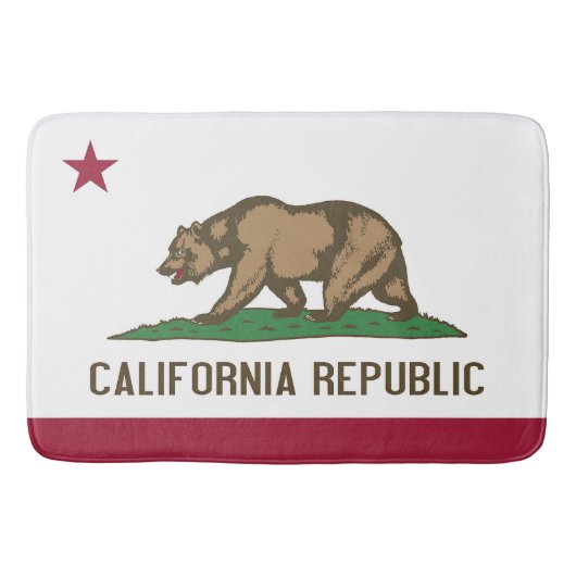 Groot badmat met vlag van Californië, VS (Voorkant)