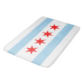 Groot badmat met vlag van Chicago, VS (Gekanteld)