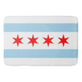 Groot badmat met vlag van Chicago, VS (Voorkant)