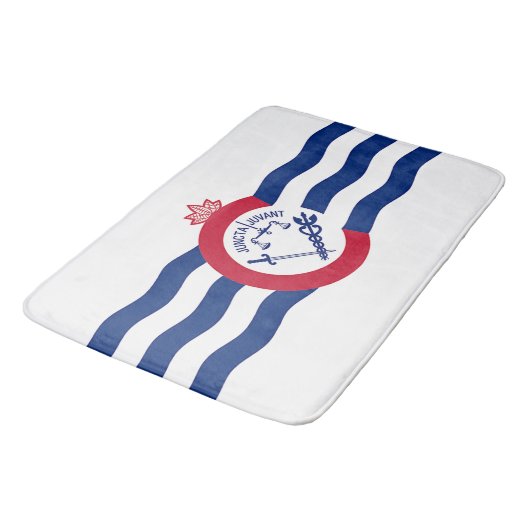 Groot badmat met vlag van Cincinnati (Gekanteld)