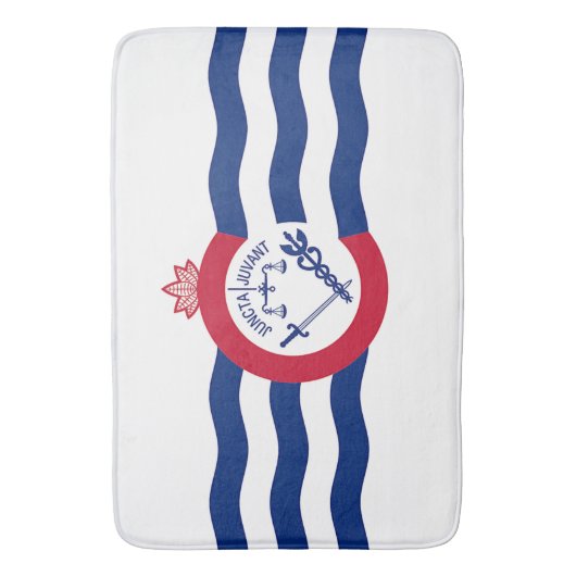 Groot badmat met vlag van Cincinnati (Voorkant Verticaal)