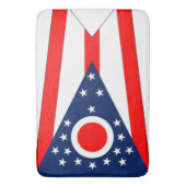 Groot badmat met vlag van de staat Ohio, VS (Voorkant Verticaal)