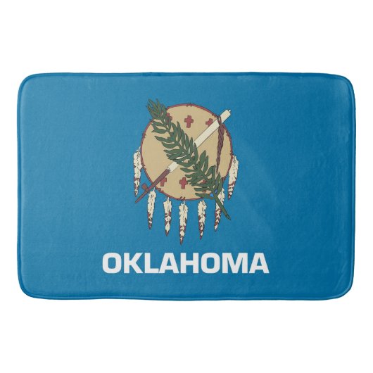 Groot badmat met vlag van de staat Oklahoma, VS (Voorkant)