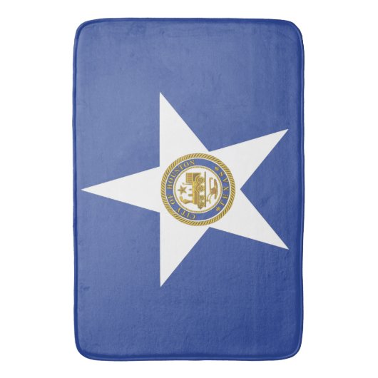 Groot badmat met vlag van Houston (Voorkant Verticaal)