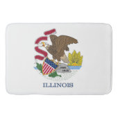 Groot badmat met vlag van Illinois, Verenigde Stat (Voorkant)