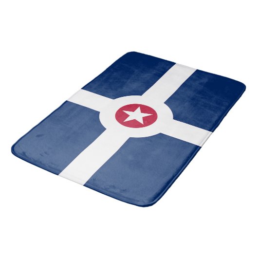 Groot badmat met vlag van Indianapolis (Gekanteld)