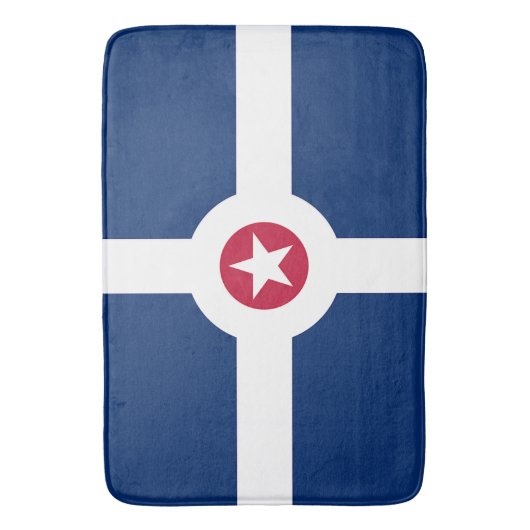Groot badmat met vlag van Indianapolis (Voorkant Verticaal)