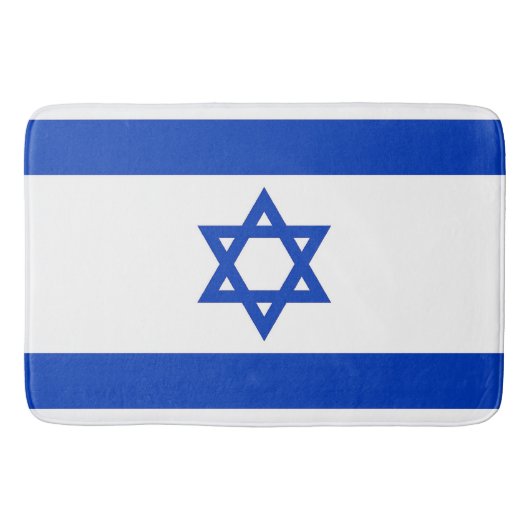 Groot badmat met vlag van Israël (Voorkant)