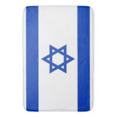 Groot badmat met vlag van Israël (Voorkant Verticaal)