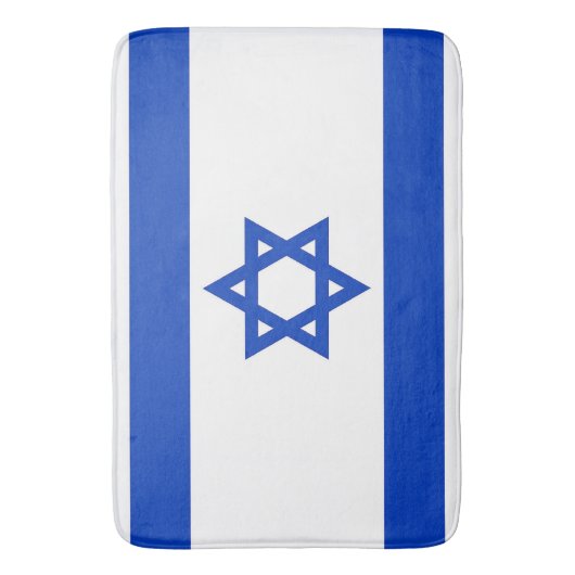 Groot badmat met vlag van Israël (Voorkant Verticaal)