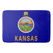 Groot badmat met vlag van Kansas, Verenigde Staten (Voorkant)