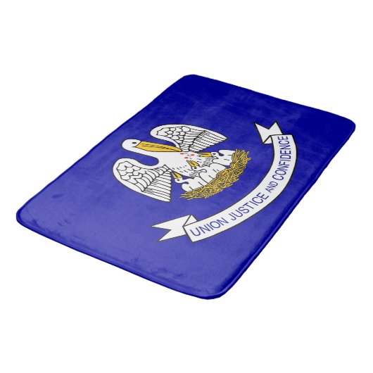 Groot badmat met vlag van Louisiana, Verenigde Sta (Gekanteld)